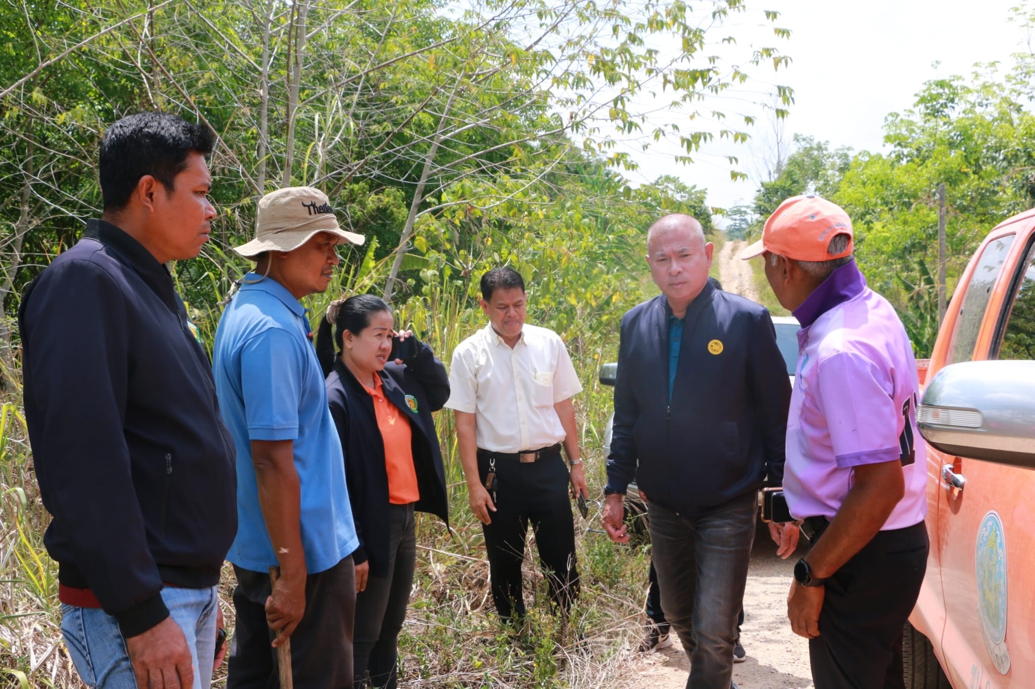 ร่วมกันลงพื้นที่ตรวจสอบจุดจ่ายน้ำของชลประทาน