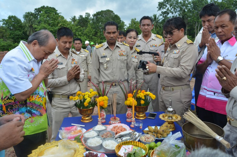 พิธีลงเสาเอก สำนักงานใหม่ของเทศบาลตำบลกระบี่น้อย