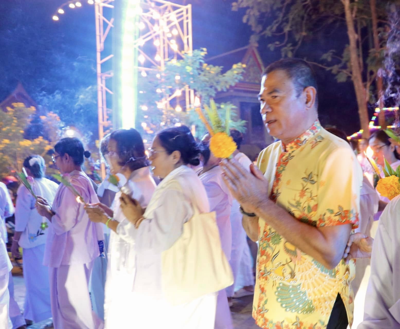 เวียนเทียนเนื่องในวันมาฆบูชา