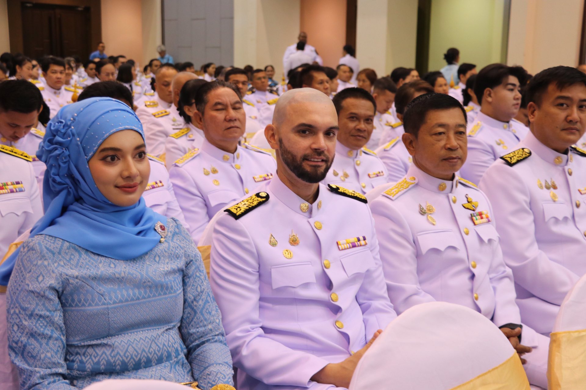 ร่วมพิธีถวายเครื่องราชสักการะวางพานพุ่ม และ พิธีจุดเทียนถวายพระพรชัยมงคล เนื่องในโอกาสวันเฉลิมพระชนมพรรษา สมเด็จพระนางเจ้าสิริกิติ์ พระบรมราชินีนาถ พระบรมราชชนนีพันปีหลวง และวันแม่แห่งชาติ 12 สิงหาคม 2568
